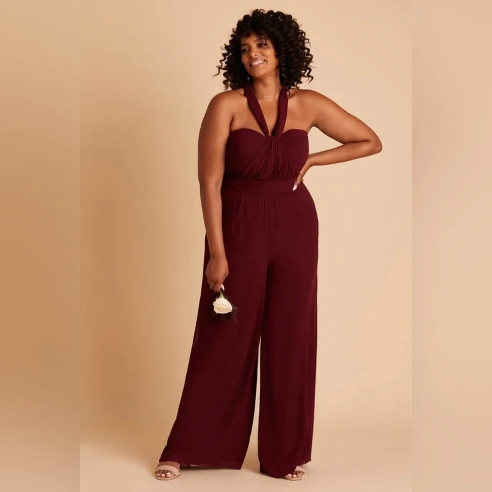 Birdy Grey Gigi Convertible Jumpsuit Cabernet xs extra small NWT NEW - Picture 7 of 10